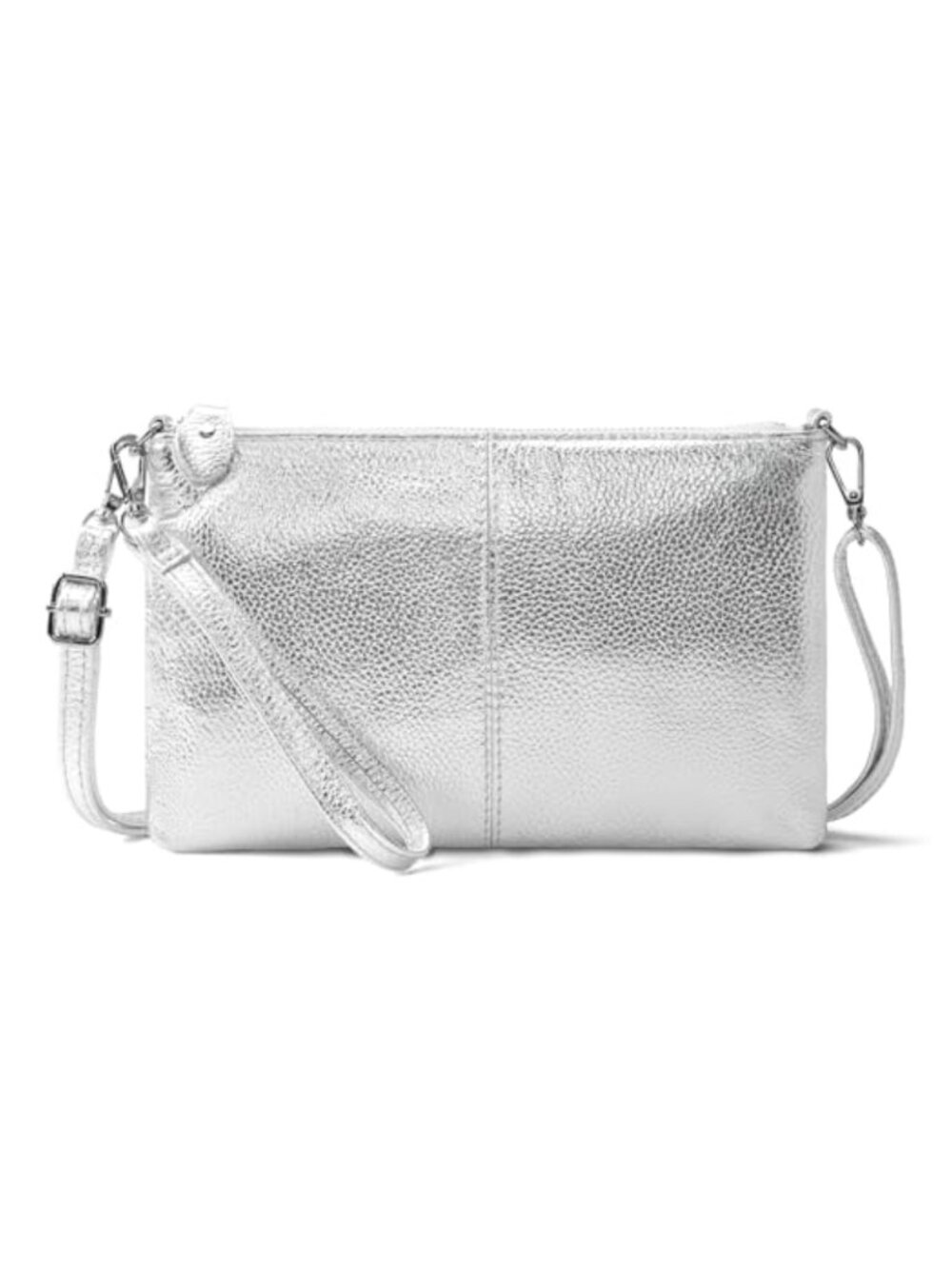 Genuine Leather Wristlet Clutch Crossbody Bag RFID Wallet
